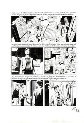 Luigi Pittaluga | Luigi Pittaluga – Julia #113 “Donne di denari” – Página original 63 – 2008 | Taj Mahal Cómics
