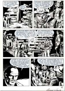 Tex Almanacco del West 2011 - 2 Tavola Originale "la citta’ del male" - Loose page - First edition - (2011) | Catawiki