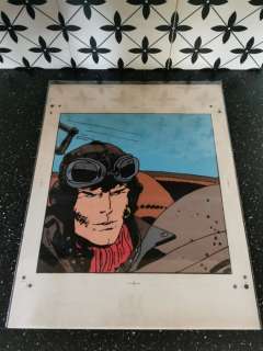 Corto Maltese - Planche d’imprimerie avec son bleu de coloriage corto Maltese - Different editions | Catawiki