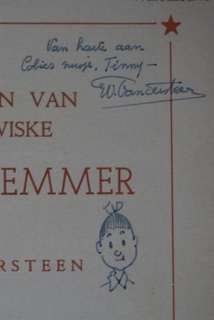 Suske en Wiske RH-14 - De stierentemmer met gesigneerde opdrachttekening Willy Vandersteen - Stapled - First edition - (1956) | Catawiki