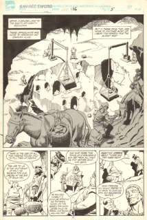 Al Williamson, Steve Carr - savage sword of conan, the #186 p. 5 - mining story page splash - 1991