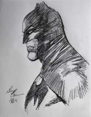 DENYS COWAN Batman ORIGINAL ART portrait 8 1/2 x 11 Commission SIGNED | eBay US (Buy It Now)