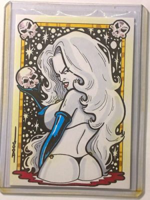 LADY DEATH 1/1 psc by Doug Riggsby sketch card | eBay US (Buy It Now)