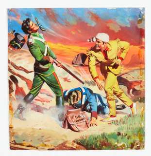 Davy Crockett original cover artwork (1959) by Jordi Penalva for… | Comic Book Auctions ltd