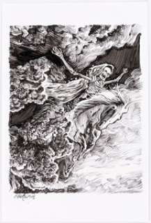 Mark Wheatley Songs of Giants "Dreaming on Downs" Illustration Original Art (2018). Illustrating Robert E. - | Heritage