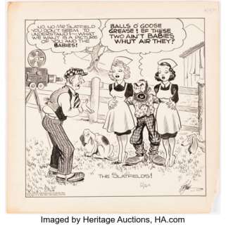 Dodd, Ed - Ed Dodd Back Home Again Daily Comics Panel Original Art Group of 11 (United Feature Syndicate, 1939-40).... (Total: 11 Original Art)
