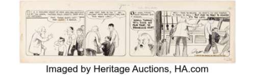 Crane, Roy | Roy Crane Wash Tubbs Daily Comic Strip Original Art dated 6-16-33 (NEA Service, Inc., 1933). ... | Heritage