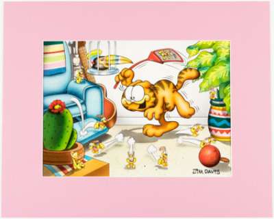 Jim Davis Studio | Jim Davis Studio Garfield and Odie’s Illustration Original Art (c.1990s).... | Heritage