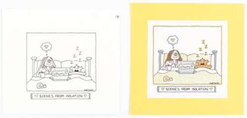 Guisewite, Cathy | Cathy Guisewite Scenes from Isolation Page 24 Single Panel Comic Illustration Original Art (Andrews McMeel Publish... (Total: 2 Original Art) | Heritage