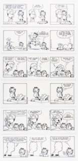 Jim Davis | Garfield Consecutive Daily Comic Strip Original Art Group of 6 (PAWS, 2002). (Total: 6 Original Art) | Heritage
