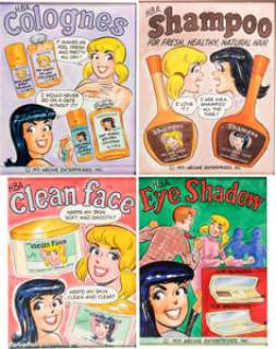 Archie Artist - Betty and Veronica Mock Product Ad Illustration Original Art Group of 4 (Archie, c. 1971). (Total: 4 Original Art) | Heritage