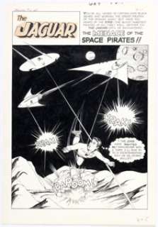 John Rosenberger Adventures of the Jaguar #10 Complete 8-Page Story Original Art and Silverprint Color Guides Group of 16 (Archie, 1962). (Total: 16 Items) | Heritage