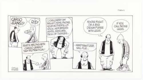 Jerry Scott and Jim Borgman Zits Sunday Comic Strip Original Art dated 7-28-13 (King Features Syndicate, 2013). | Heritage