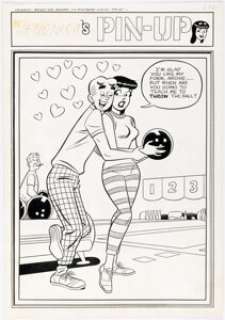 Dan DeCarlo Archie’s Girls Betty and Veronica #82 Veronica Pin-Up Illustration Original Art (Archie, 1962). | Heritage