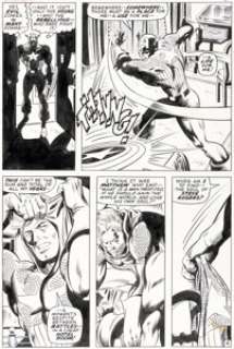 Gene Colan and Joe Sinnott Captain America #122 Story Page 4 Original Art (Marvel, 1970). | Heritage