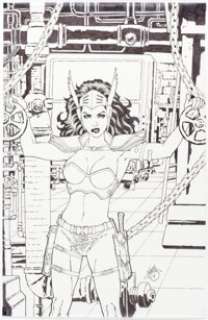 Clint Hilinski War Goddess #1 Variant Cover Original Art (Avatar Press/Boundless Comics, 2011).