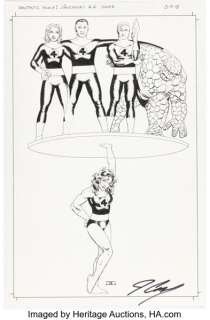 John Cassaday Avengers #6 "Return of the Fantastic Four" Variant Cover Original Art (Marvel, 2018). | Heritage