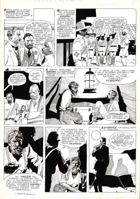 Attilio Micheluzzi | Gandhi: Il Sergente p.5 | Tavole Originali