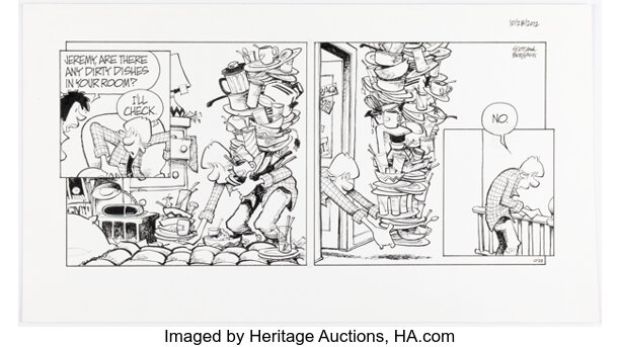 Jerry Scott and Jim Borgman Zits Sunday Comic Strip Original Art dated 10-28-12 (King Features Syndicate, 2012). | Heritage