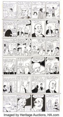 Dan DeCarlo Archie Consecutive Daily Comic Strips Original Art Group of 6 (King Features Syndicate, 1983). (Total: 6 Original Art) | Heritage