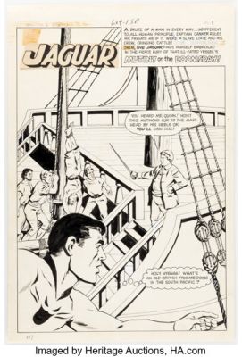 John Rosenberger Adventures of the Jaguar #15 Splash Page 1 Original Art (Archie, 1963). | Heritage