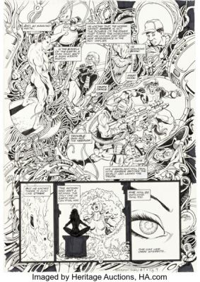 George Pérez and Tim Eldred Break-Thru #1 Story Page 9 Original Art (Malibu/Ultraverse, 1993). | Heritage