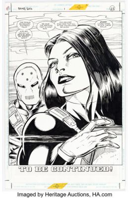 Graham Nolan and Tom Palmer Batman: Bane of the Demon #1 Talia al Ghul Splash Page 22 Original Art (DC, 1998).