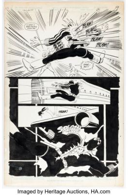 Denys Cowan and Kyle Baker The Vigilante #36 Death of Vigilante Story Page 19 Original Art (DC, 1986). | Heritage