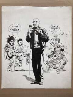 Serres, Patrick - Dessin original - Professeur Choron - (1988) | Catawiki