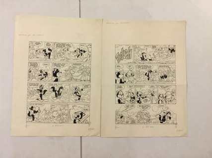 Hercules - Séquence de 2 planches originales (p.4) + (p.5) - (1985) | Catawiki