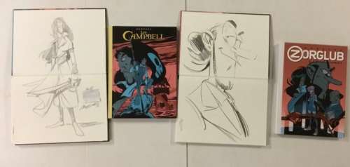 Munuera - Les Campbell T1/T2 et T3/T4 + Zorglub T1 et T2 + 2 x Dédicace - 4xTT - Hardcover - First edition - (2016/2018) | Catawiki