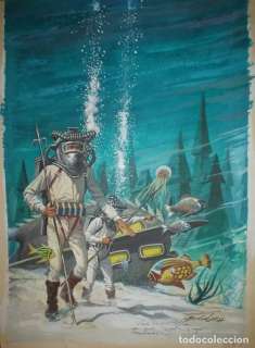 BRUGUERA PORTADA ORIGINAL JULIO VERNE 1 JOYAS LITERARIAS ANTONIO BERNAL