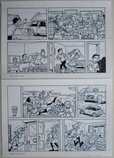 Suske en Wiske - Originele Pagina (p.4) - Juffertje Janboel - 35 x 49 cm. - (2009) | Catawiki