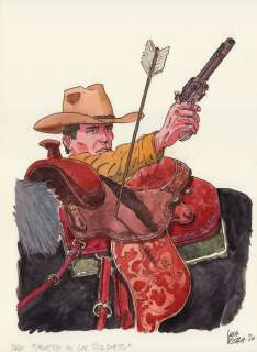 Tex - L. Pozza - illustrazione originale "Morte di un soldato" - Loose page (2020) | Catawiki