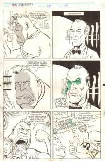 Ariane Lenshoek, Kevin Kobasic - avengers, the #350 p. 34 - jarvis and marilla wage a domestic battle against each other - 1992