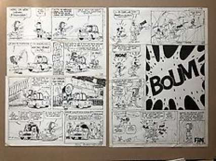 Gennaux, Serge - 2x Planche originale - Loryfiand et Chifmol - (1957)