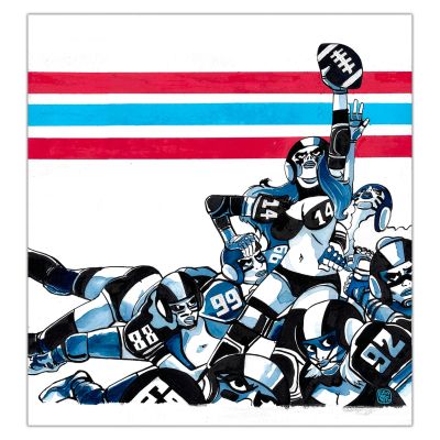 Sports Art | All In - Illustration originale d’Alexis Bacci | Achetez de l’Art