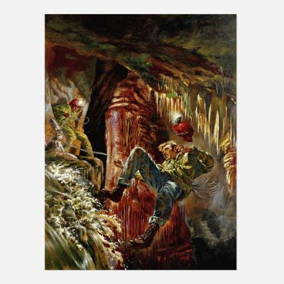 Tom Beecham | Lot 139 - Outdoor Adventures Volume 3 #1 Cover Original Art (Outdoor Adventure Publications, 1957) | Landry Pop Auctions