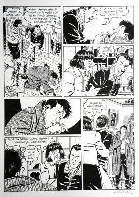 François Ravard | » Nestor Burma dans l’île » – Planche originale- Page n° 20 – François Ravard | Zic et Bul