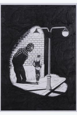 Lot 118 - Jean Yves MITTON Commissioned illustration for the back cover of the "Araignée" ALBUM | Piasa