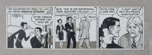 Original Art: Buz Sawyer Comic Strip, January 17, 1984 by John Celardo | mycomicshop.com