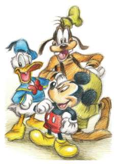 Disney Best Friends! - Signed Giclée By Joan Vizcarra - On Canvas | Catawiki