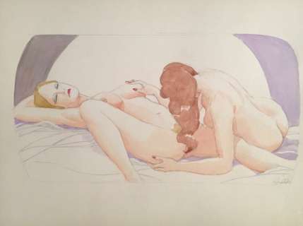 Leone Frollo - Illustrazione originale ad acquarello - Loose page | Catawiki