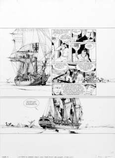 Bonnet, Franck - LES PIRATES DE BARATARIA Encre de chine pour la planche