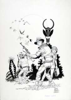 Paape, Eddy - JOHNNY CONGO. Illustration Ã  l‘encre de Chine pour le projet