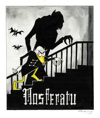 Donald Duck as Nosferatu | Corner4art