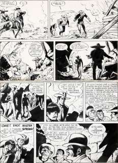 Jijé - Giraud | Jerry Spring, planche n°36 Ã  l’encre de Chin… | Banque Dessinée