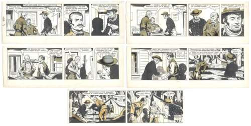 Charles Flanders | Flanders - The Lone Ranger 5 daily strips July 1962 | Russ Cochran