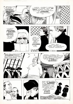 Attilio Micheluzzi | Gli ammutinati del Bounty p.39 | Tavole Originali