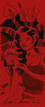 Jean-Claude Denis - Lot 228 - Dessin original au feutre fin et au lavis.